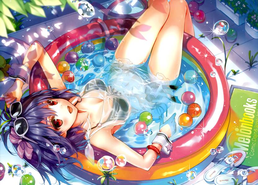 Athah Anime Melonbooks Black Lemon Chan Short Hair Purple Hair