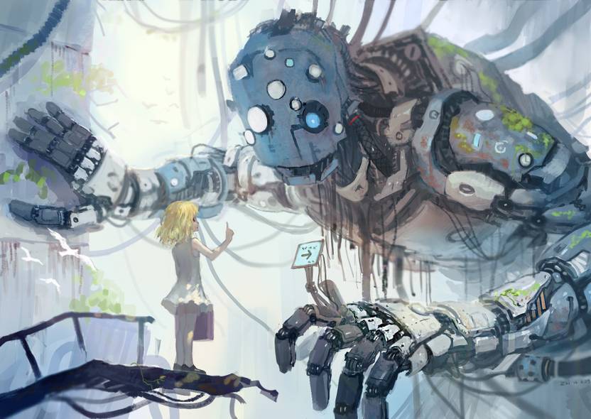 Anime Robot Girl Art Materi Pelajaran 7