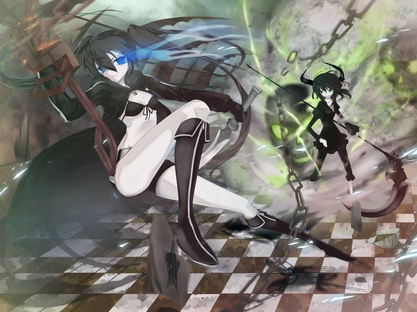 Athah Anime Black Rock Shooter Dead Master 13 19 Inches Wall