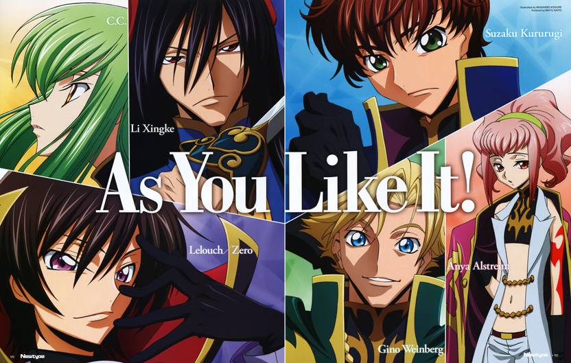 Athah Anime Code Geass C C Li Xingke Suzaku Kururugi Anya