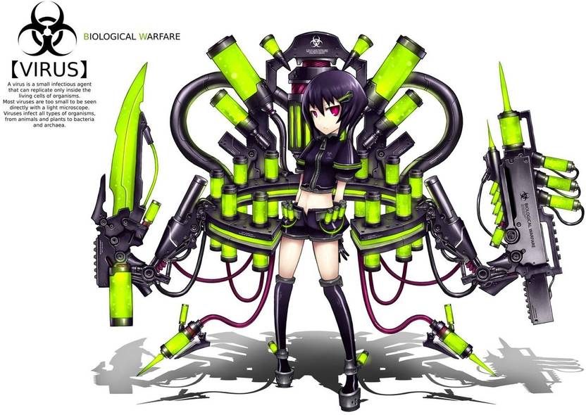 Athah Anime Pixiv Moefication Of Chemicals Green Girl