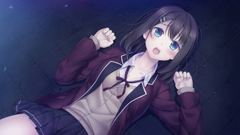 Athah Anime Original Girl Schoolgirl School Uniform Blue