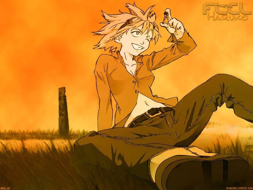 Athah Anime Flcl Haruko Haruhara 13 19 Inches Wall Poster
