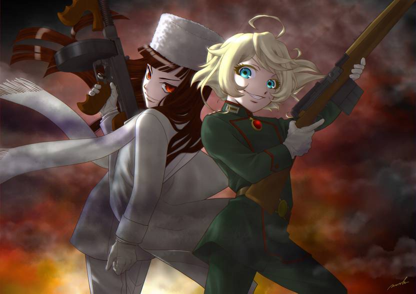 Athah Anime Crossover Alucard Tanya Degurechaff Hellsing