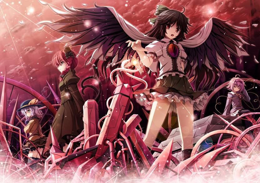 Athah Anime Touhou Utsuho Reiuji Rin Kaenbyou Satori Komeiji