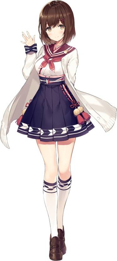 Athah Anime Original School Uniform Short Hair Girl 13 19