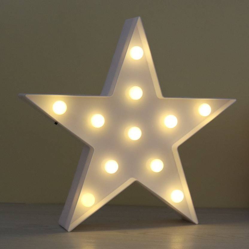 Satyam Kraft Marquee Light Star Shaped Led Plastic Sign Lighted Satyam Kraft Marquee Light Star Shaped Led Plastic Sign Lighted Wall Décor