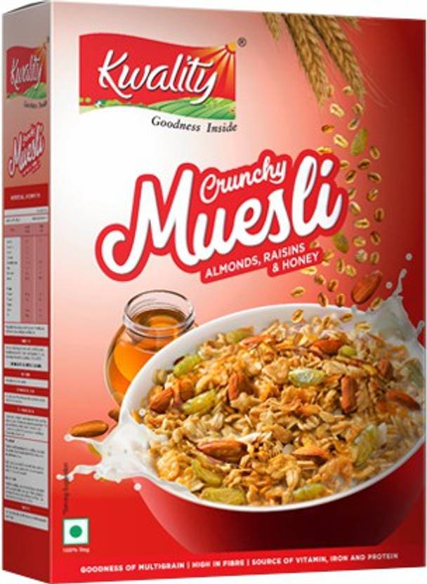 Kwality Muesli Crunchy Box Price in India Buy Kwality Muesli Crunchy Box online at