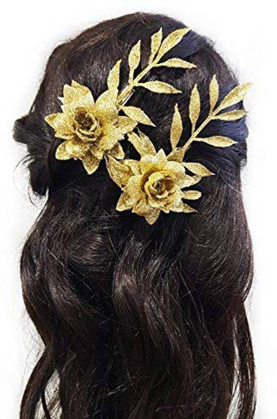 Aasa Beautiful Stylish Flower Hair Clips For Party Wedding For