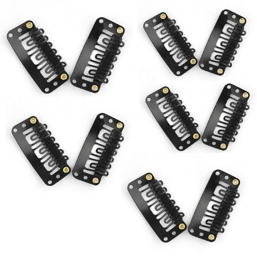 Jampak 10 Pcs U Shape Snap Clip For Hair Extension Weft Wigs 32mm