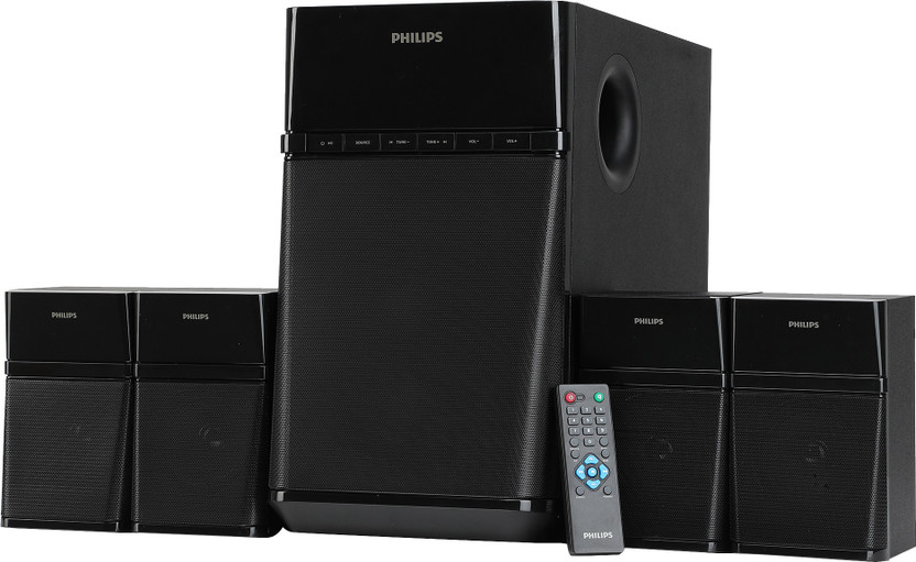 PHILIPS SPA8180B/94 80 W Bluetooth Home Audio Speaker(Black, 4.1 Channel)