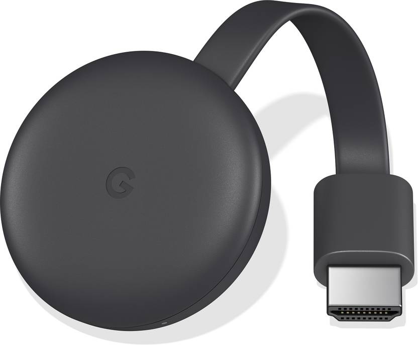 Google Chromecast 3 Media Streaming Device  Black Google Video Players Recorders