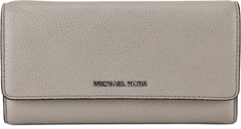 MICHAEL KORS Women Casual Grey Genuine Leather Wallet CEMENT - Price in  India 