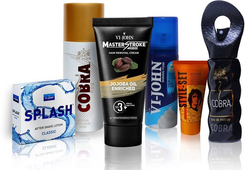 Vi John Grooming Kit For Men Shave Foam All Skin Type 50 Gm After