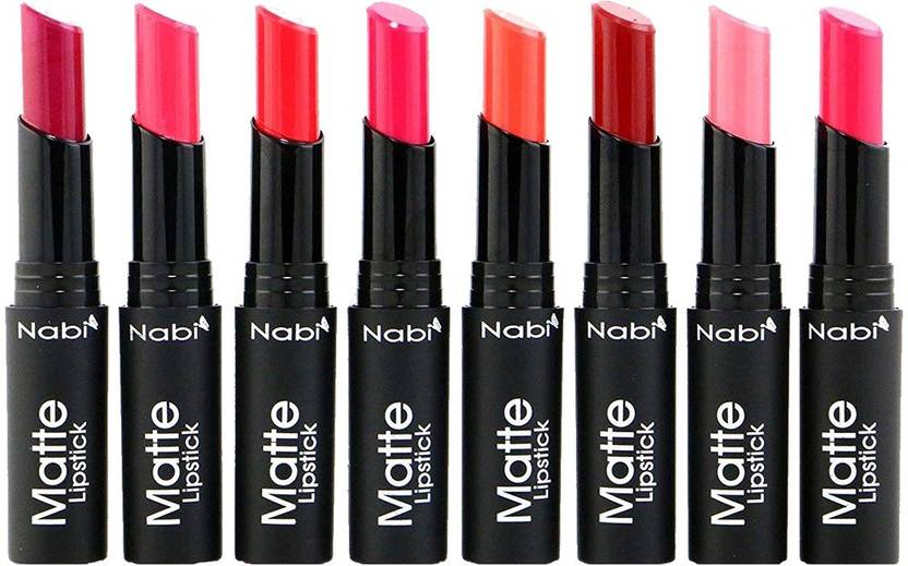 Nabi Cosmetics Professional Matte Lipstick Set Of 8 Premium Colors