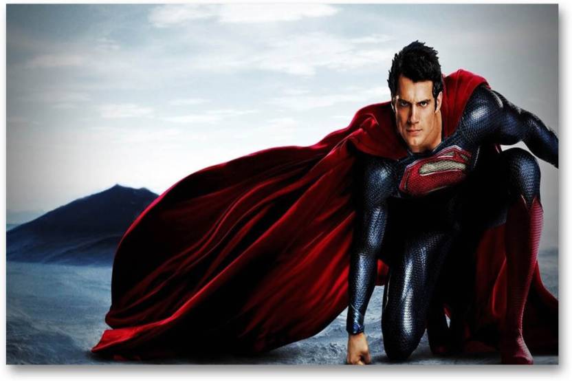 Superman Wall Poster Man Of Steel Movie Hd Quality