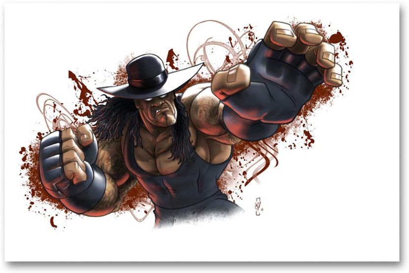 Antiquitaten Kunst Kunst Wwe The Undertaker Art Wall Giant Poster