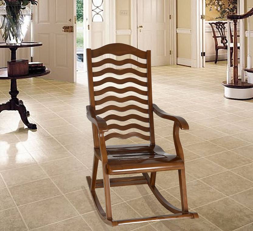 Dzyn Furnitures Solid Wood 1 Seater Rocking Chairs Price In India