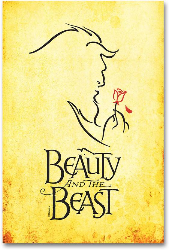Wall Poster Beauty And The Beast Vintage Movie Poster Paper
