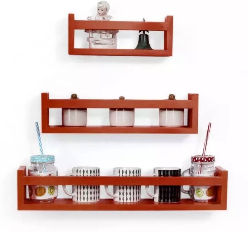 Martemporium Kitchen Wall Rack Shelves Decor