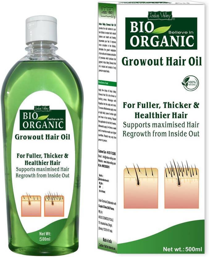 Indus Valley Bio Organic Growout Hair Oil For Hair Regrowth Bulk