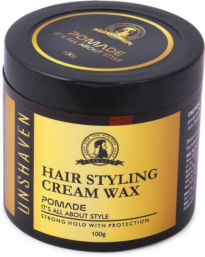 Unshaven Pomade Hair Styling Cream Wax 100 Gm I Strong Hold With Protection Hair Styler
