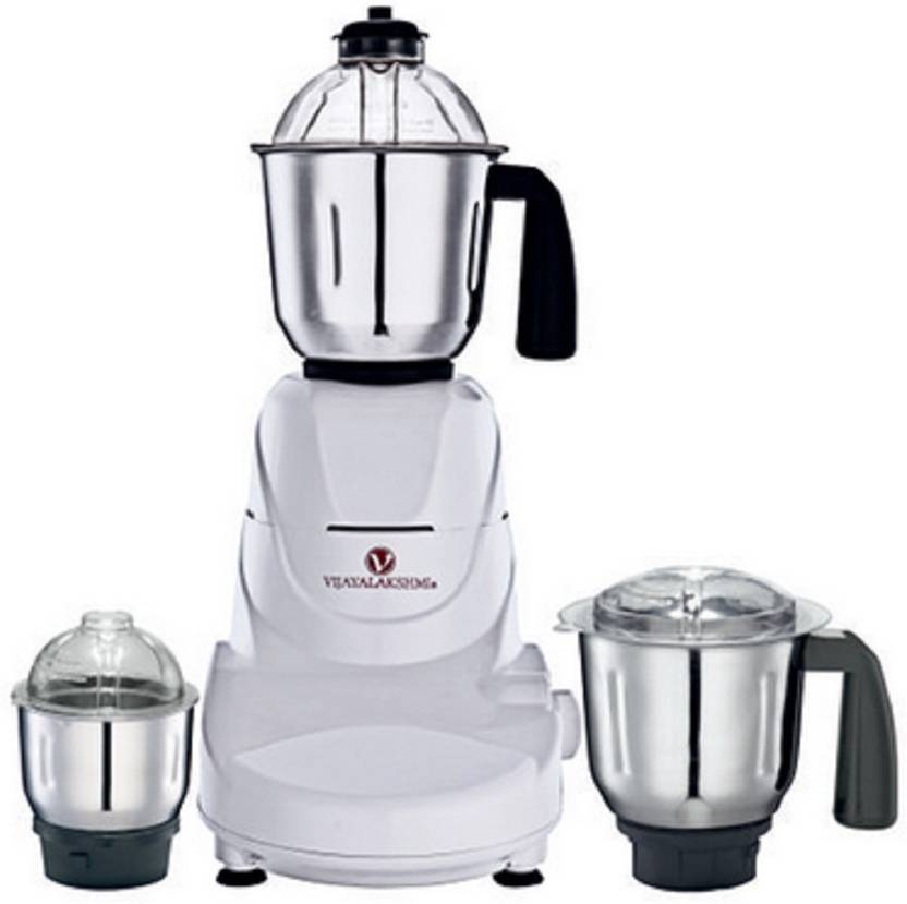 Vijayalakshmi EL 750W ARVEL 750 Mixer Grinder (3 Jars, White) Price in