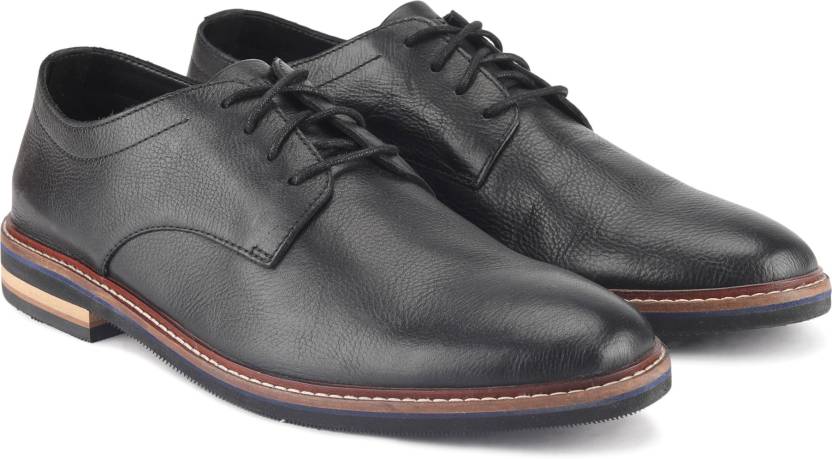 Bostonian Dezmin Plain Black Leather Lace Up For Men - Buy Bostonian Dezmin  Plain Black Leather Lace Up For Men Online at Best Price - Shop Online for  Footwears in India 
