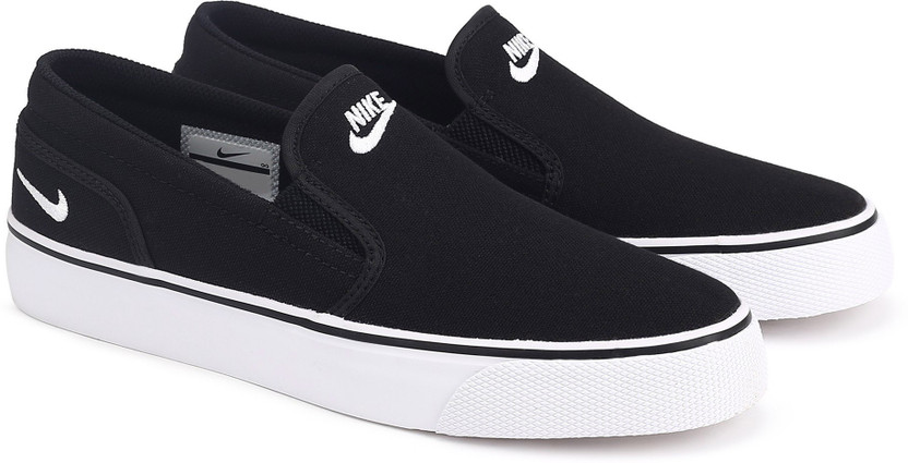 Nike toki slip on womens black clearance