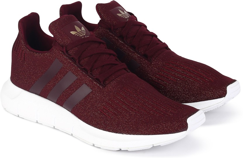 maroon adidas swift run women's