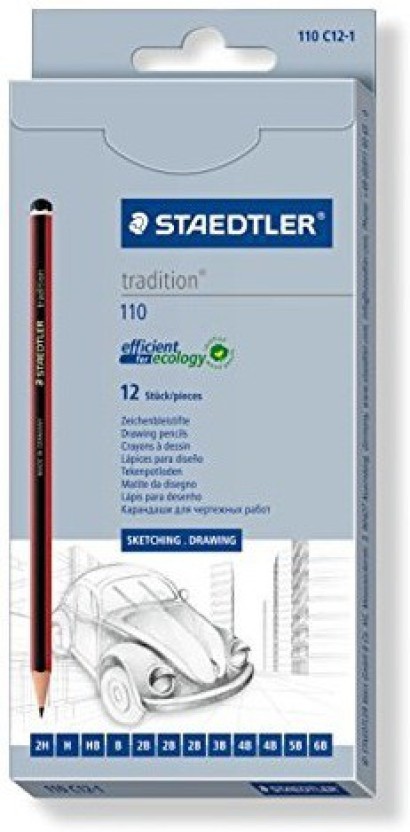 Staedtler Tradition 110-H Pencil H Box of 12 