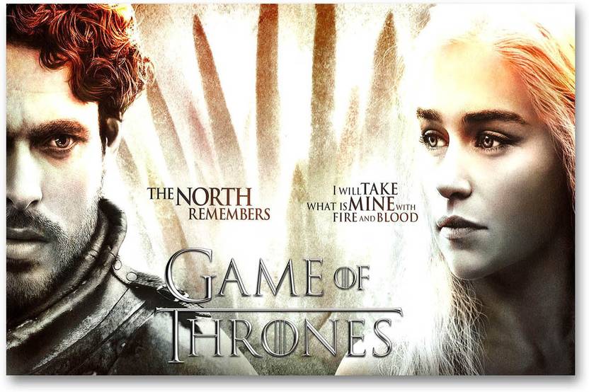 Game Of Thrones Wall Poster Robb Stark Daenerys Targaryen Hd