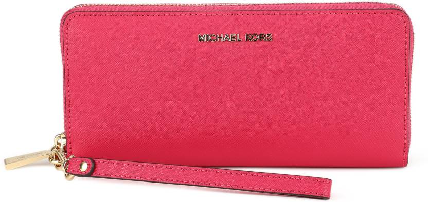 MICHAEL KORS Women Casual Pink Genuine Leather Wallet ULTRA PINK - Price in  India 