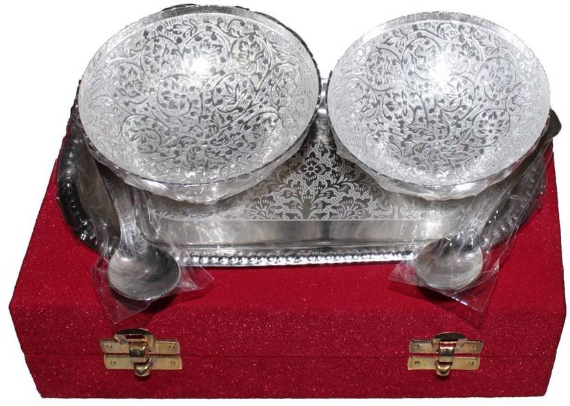 Casadomani Unique Traditional German Silver 2 Bowls 2 Spoons With