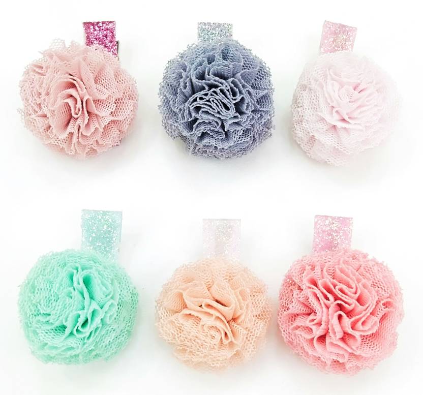 Fairytale Beautiful Pom Pom Mini Alligator Hair Clip Hair Pin For