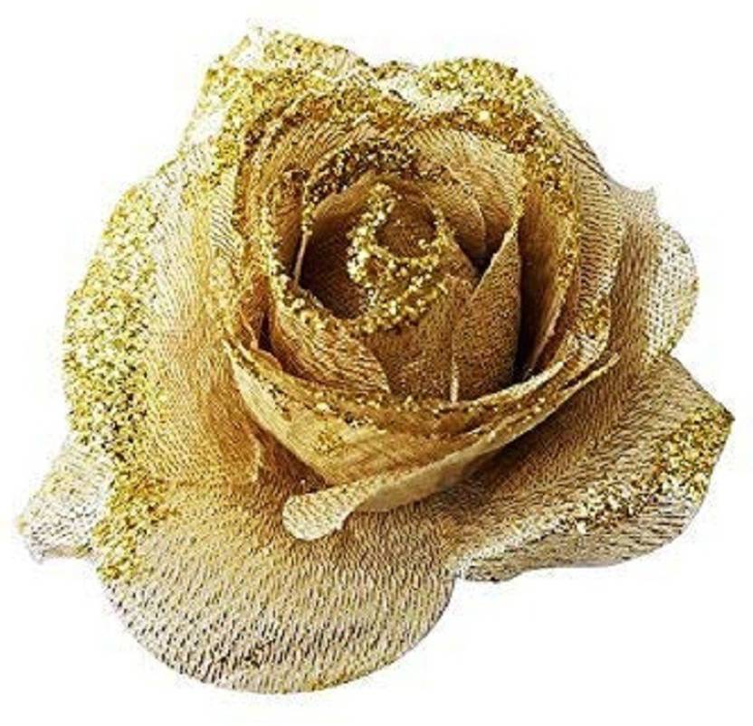 Ekan Stylish Flower Hair Clip For Wedding Glitter Clips For Girls