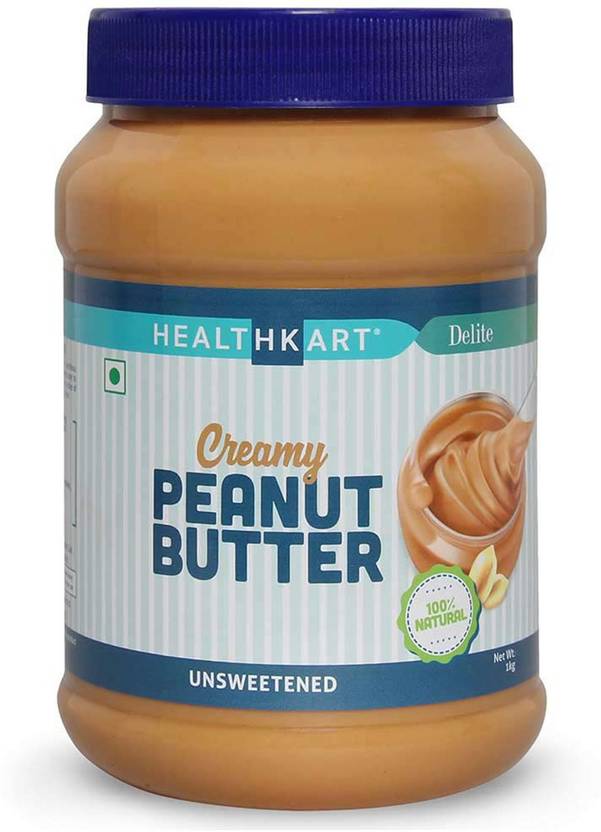 HEALTHKART Peanut Butter Unsweetened, Creamy 1 kg Price in India Buy