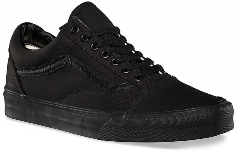 all black vans for men