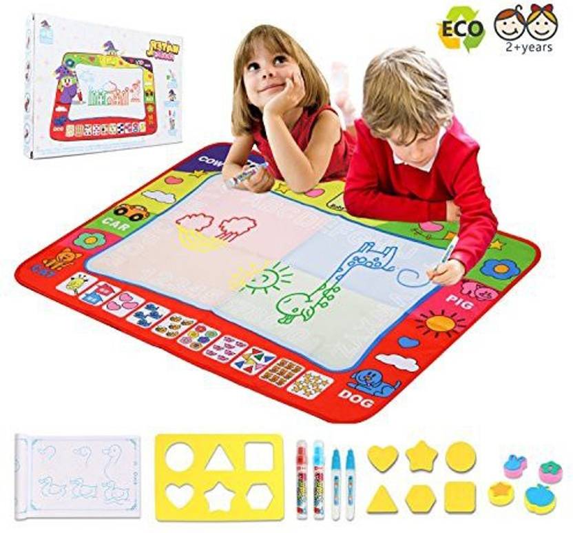 Genrc Water Drawing Mat Doodle Mat For Kids Toys Large Aqua Magic