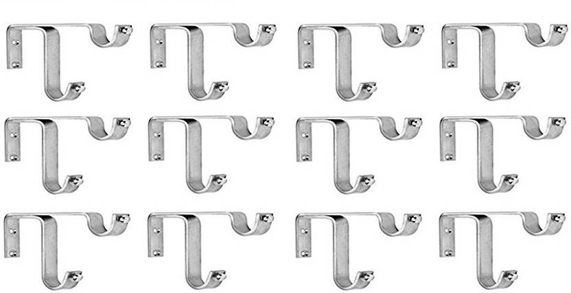 Boruz Silver Curtain Rods Rod Rail Bracket Curtain Knobs Price