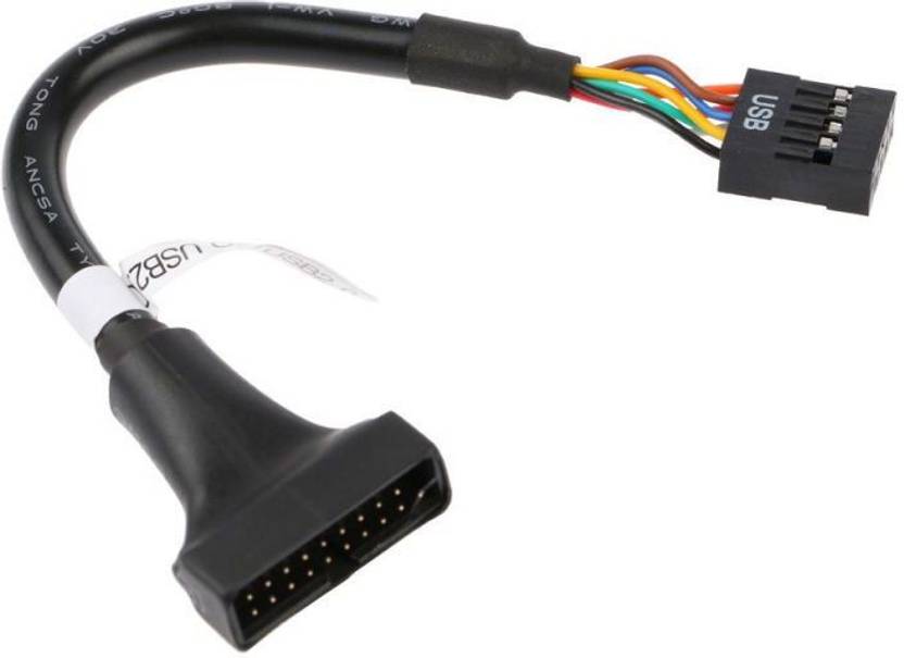 PAC 19/20 Pin USB 3.0 Female To 9 Pin USB 2.0 Male Motherboard Header