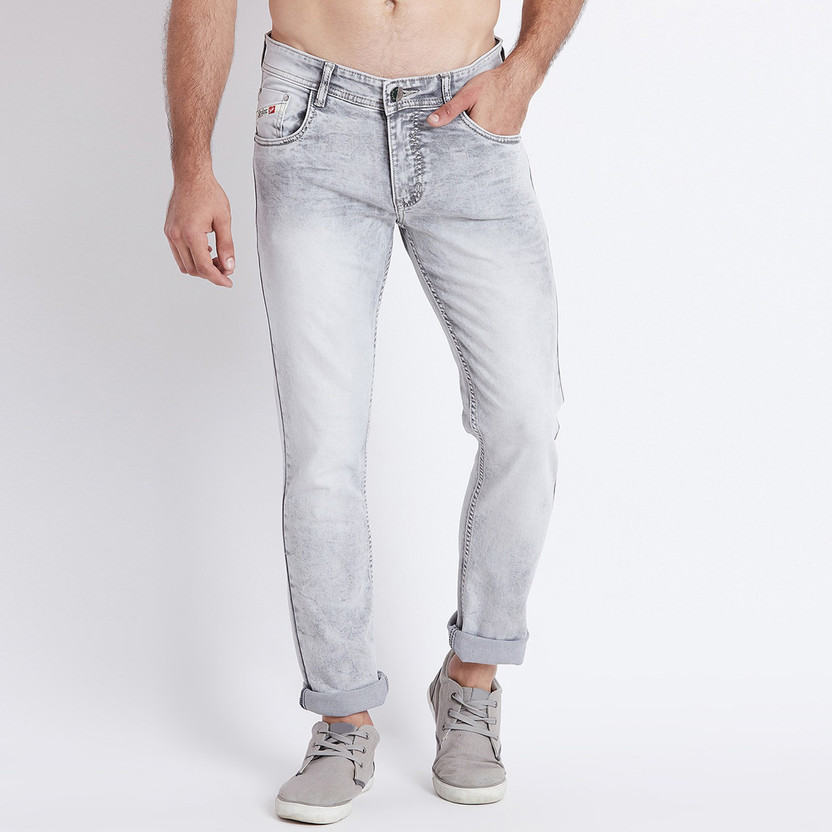 Stylox Regular Men Grey Jeans - Buy 