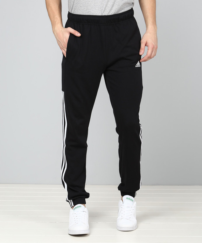 Mens black adidas track pants clearance