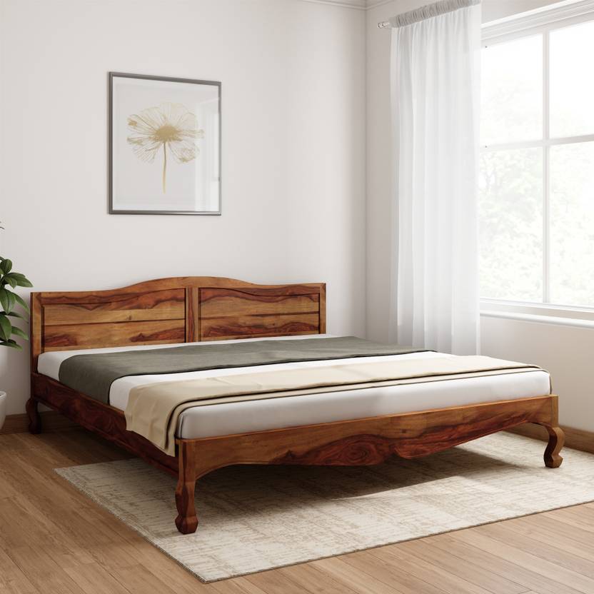 Balaji Wooden Sheesham Wood Solid Wood King Bed Price in India Buy Balaji Wooden Sheesham Wood
