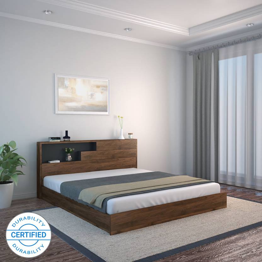 Home By Nill Borden Engineered Wood King Bed In India Home By Nill Borden Engineered Wood King Bed Finish Color Black