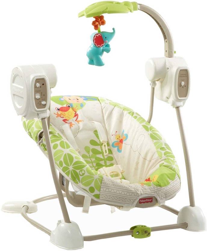 Fisher Price Spacesaver Swing And Seat Rainforest Friends