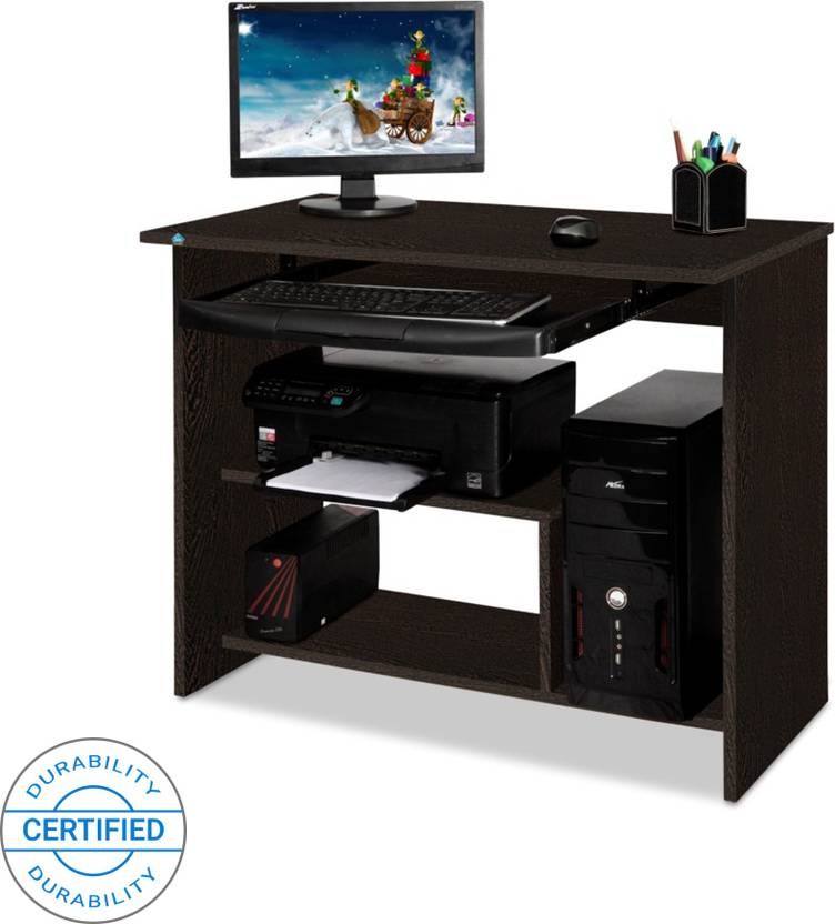Delite Kom Lucky Computer Table Engineered Wood Desk Price Delite Kom Lucky Computer Table Engineered Wood Desk Straight Finish Color Wenge
