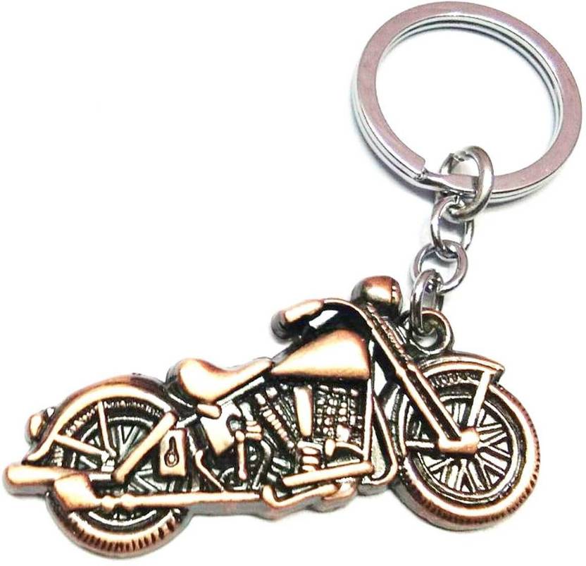 Prime Key Chain Metal Key Ring Royal Enfield Bullet Bike Fancy Key
