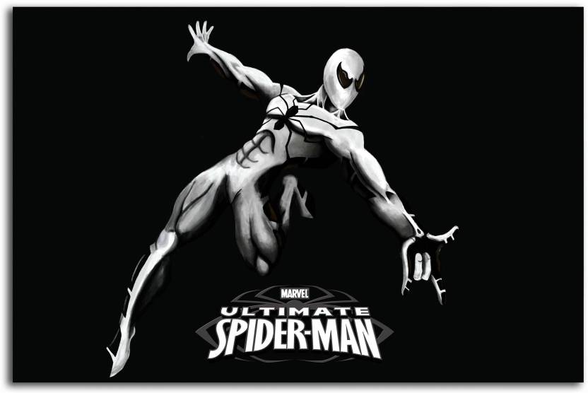 Spider Man Poster - Spider Man - Black & White - Fan Art - Superheroes ...