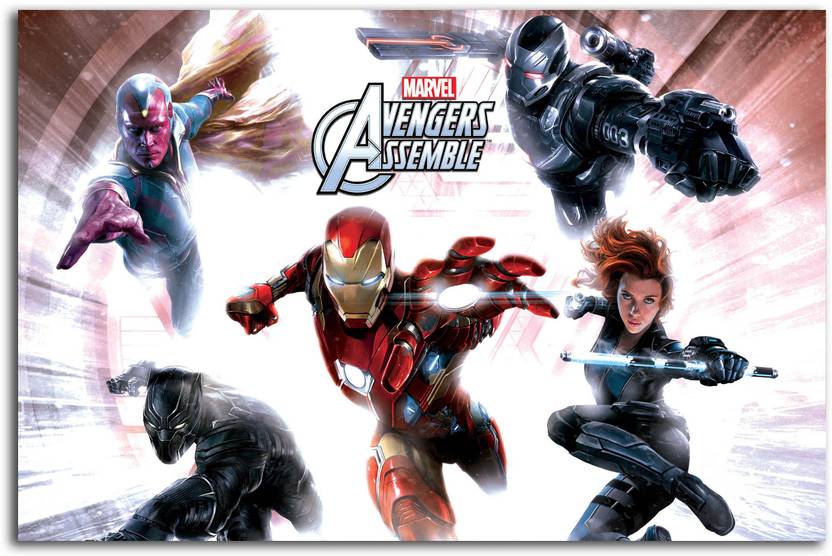 Superheroes Poster Iron Man His Friends Avengers